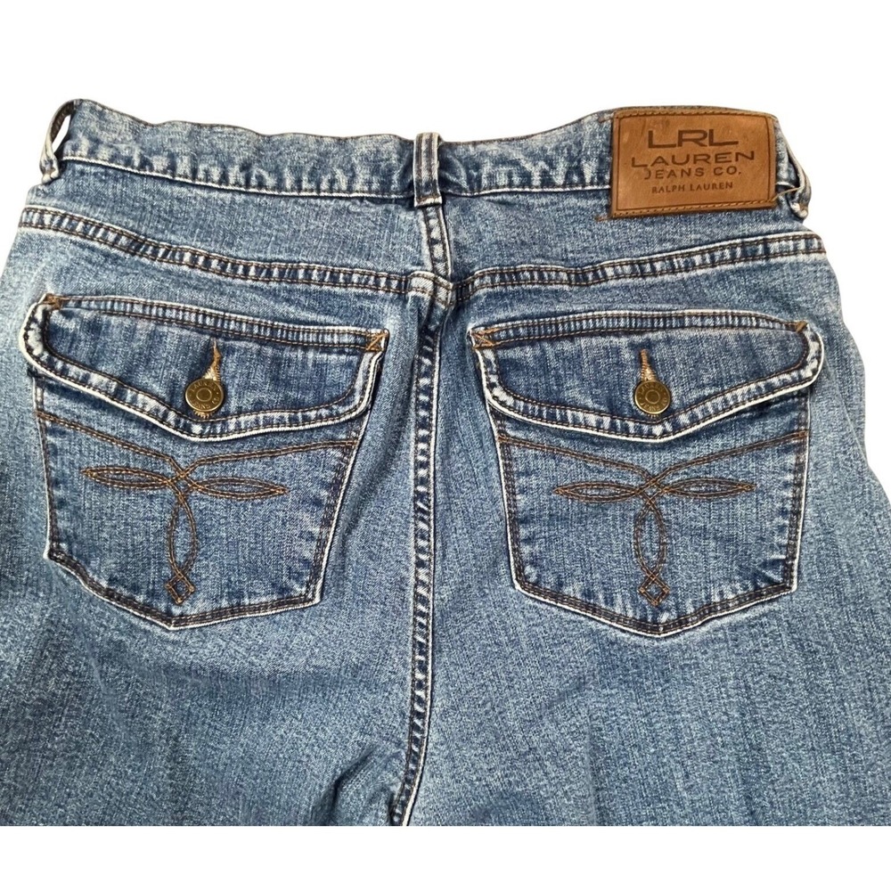 Lauren Jeans Co. Flare Leg Denim Jeans Light Wash Classic Size 4